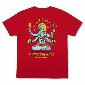 Sketchy Tank x Samborghini Above the Hate Red T Shirt Tee Lurking Class Men’s M